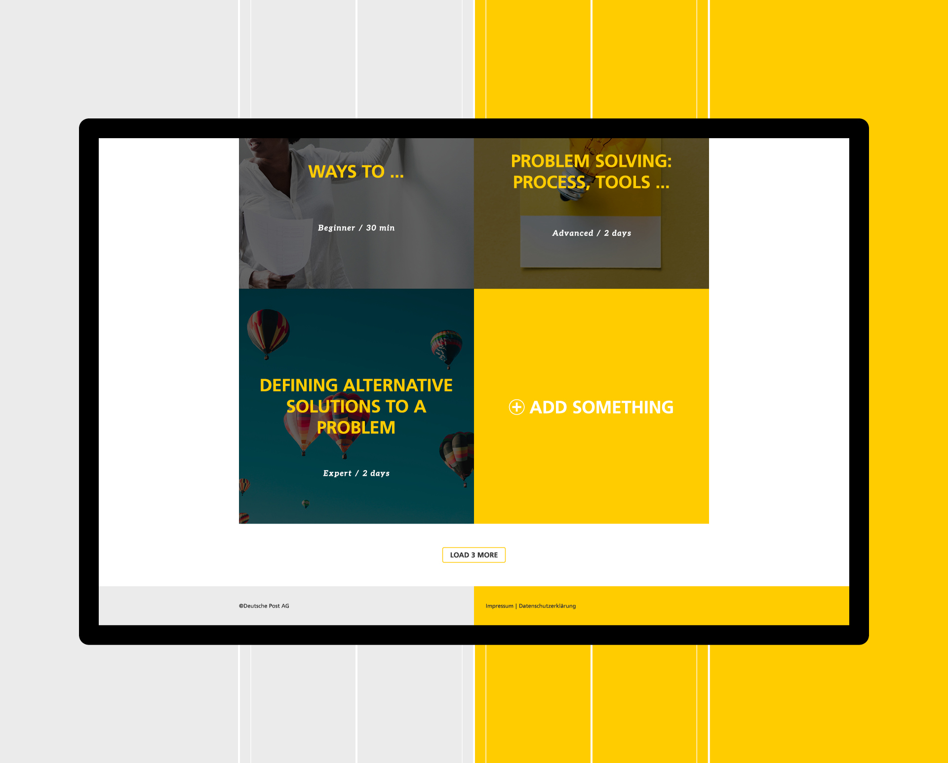 A87 Design Büro, Lüdenscheid, Werbeagentur, Grafik, Kommunikation, Corporate Design, Branding, Markendesign, Logo, UX / UI Design, Interface, Front-End, Kampagne, Plakat, Webdesign, Sauerland, Deutsche Post DHL Group, Logistik, Weltunternehmen