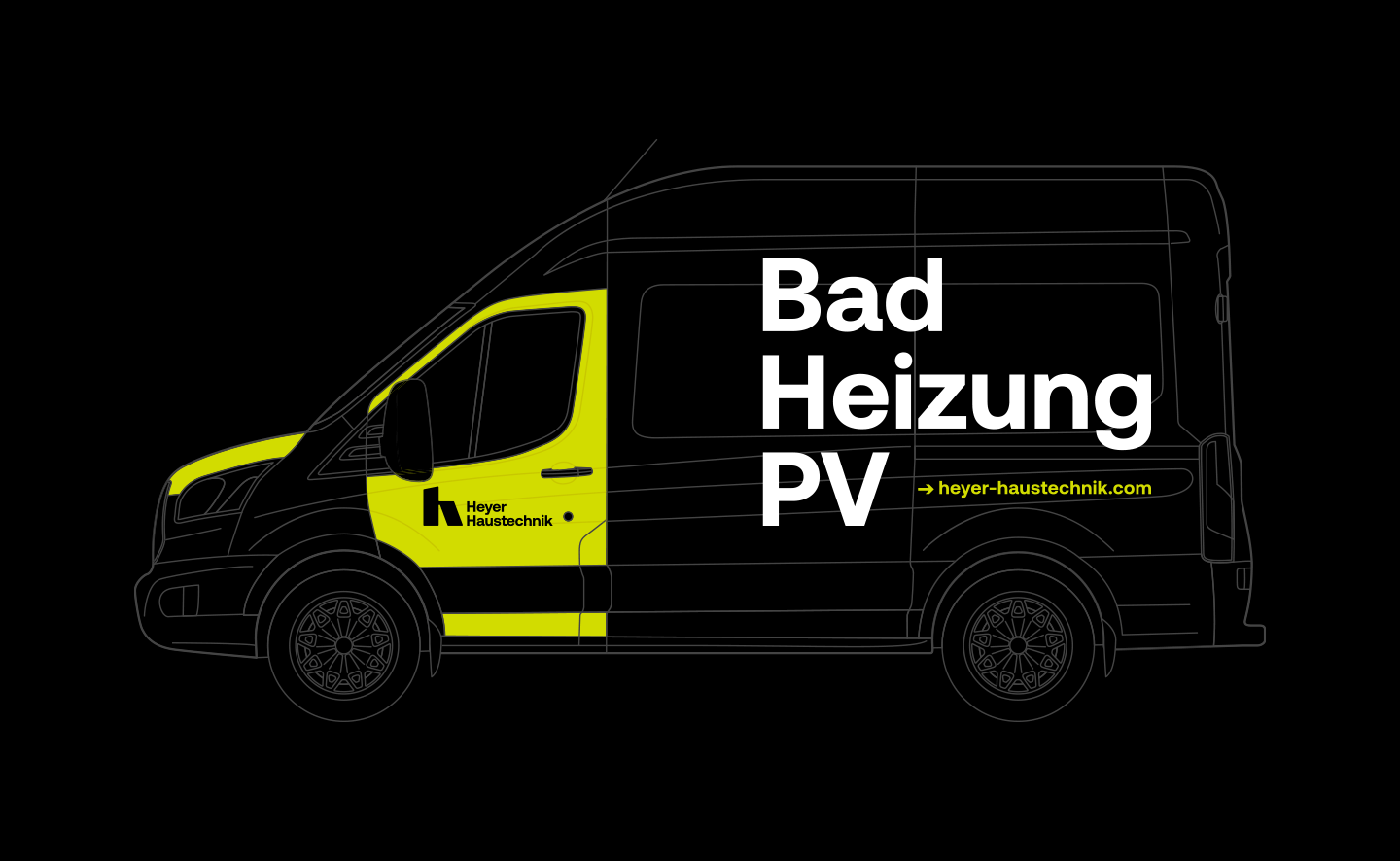 A87 Design Büro, Lüdenscheid, Werbeagentur, Grafik, Kommunikation, Corporate Design, Branding, Markendesign, Kampagne, Plakat, Webdesign, Sauerland, Fotoshooting, Heyer Haustechnik, Gas Wasser Installation, PV-Anlage, Heizung, Sanitär Logo, NRW, Nordrhein-Westfalen